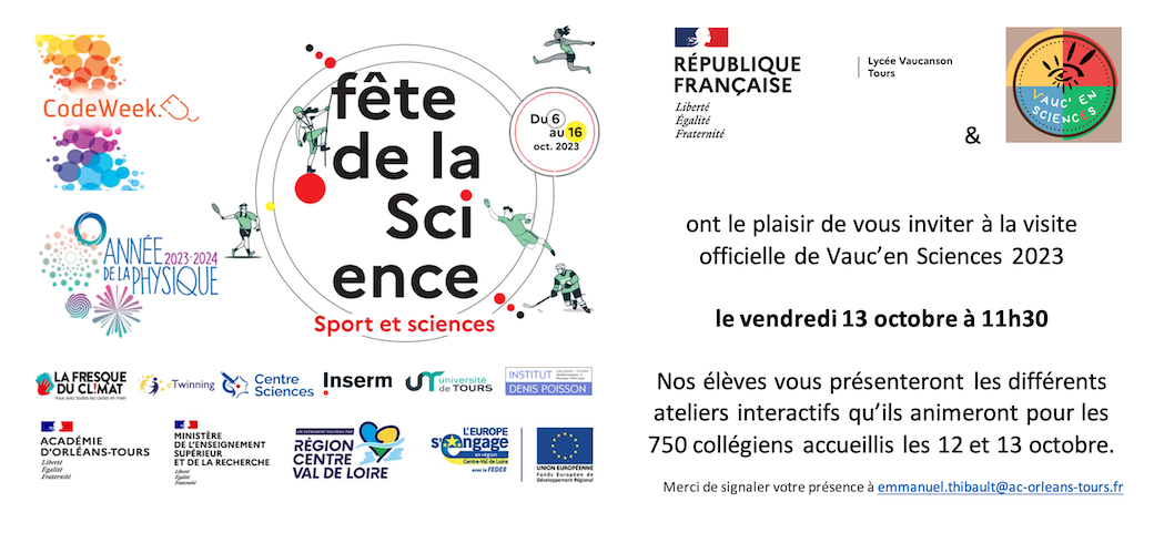 invitation Vaucensciences2023